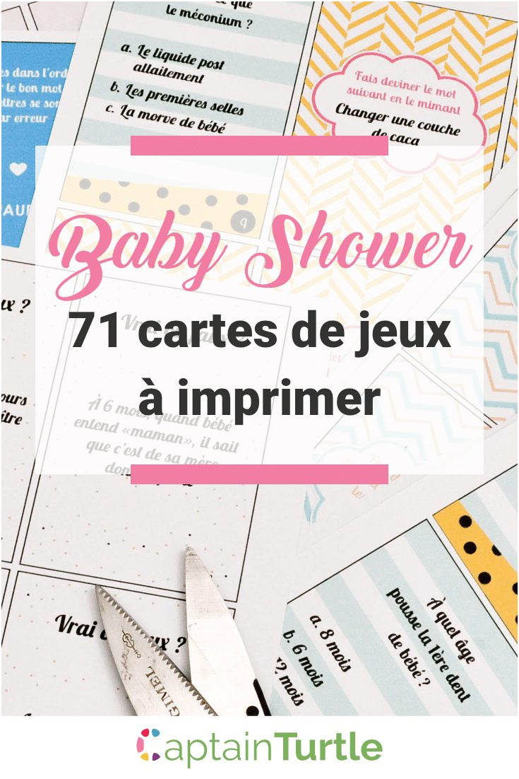 jeux baby shower