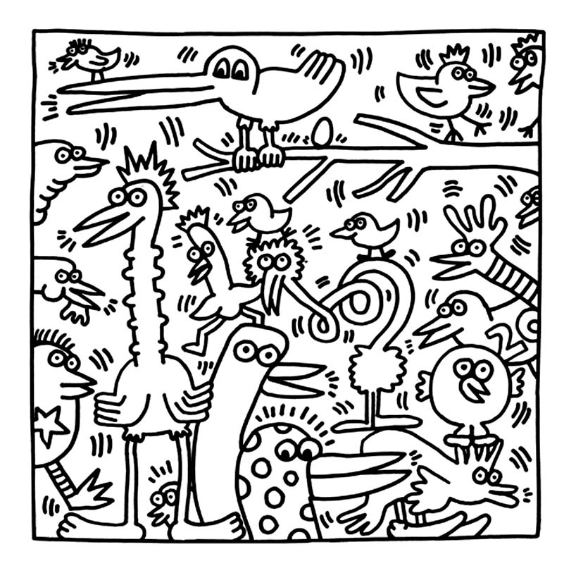 image=keith haring coloriage keith haring 21 1