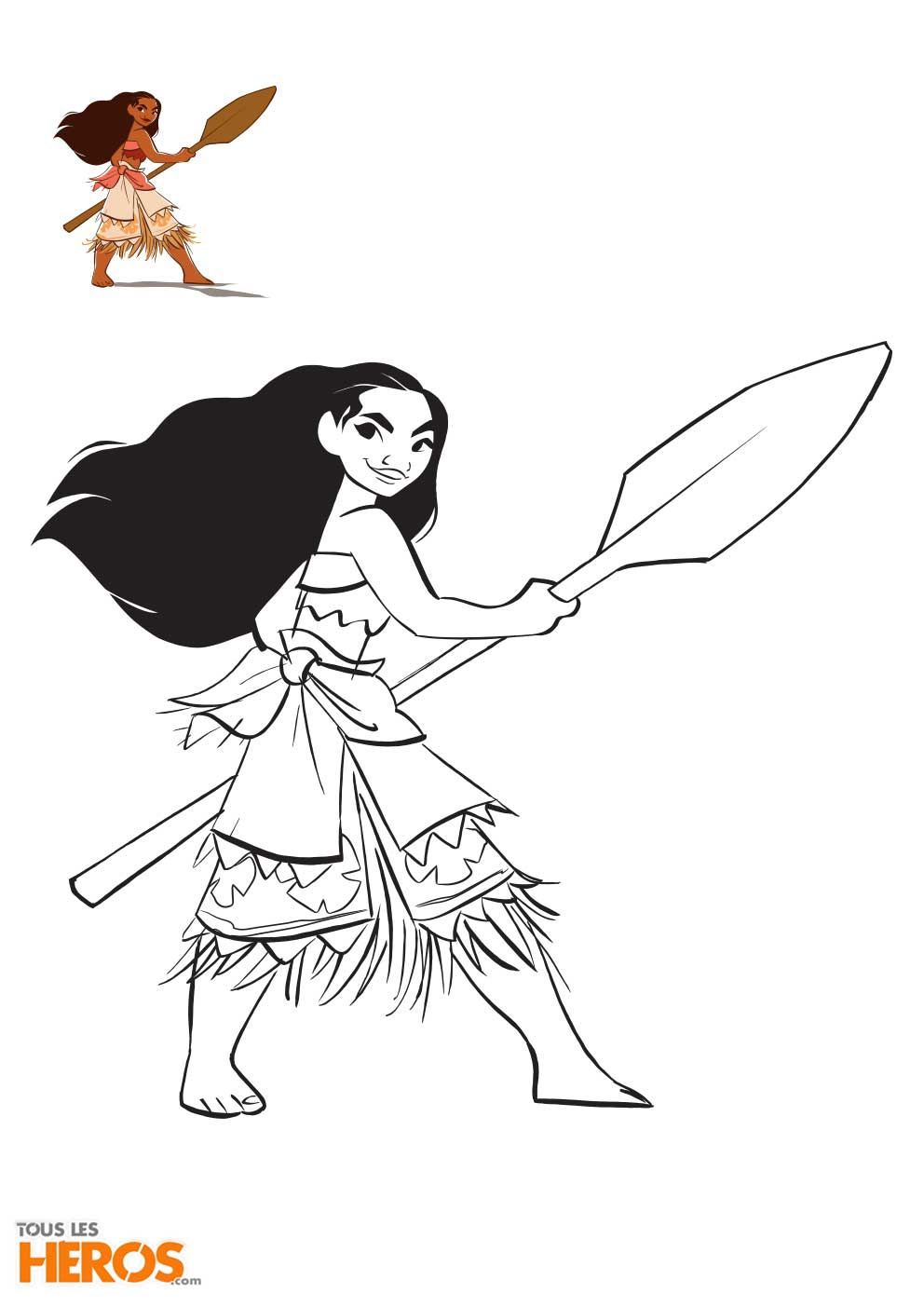 coloriages vaiana