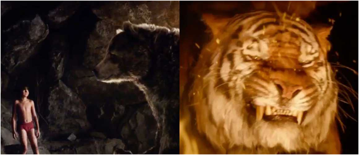 le livre de la jungle baloo le roi louie shere khan se devoilent dans un nouveau teaser video