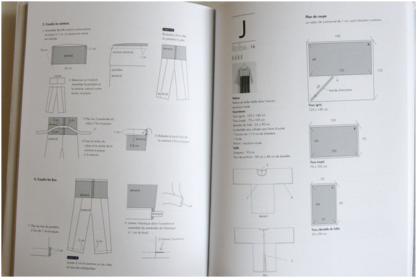 livre coudre en ligne droite rectangles carres