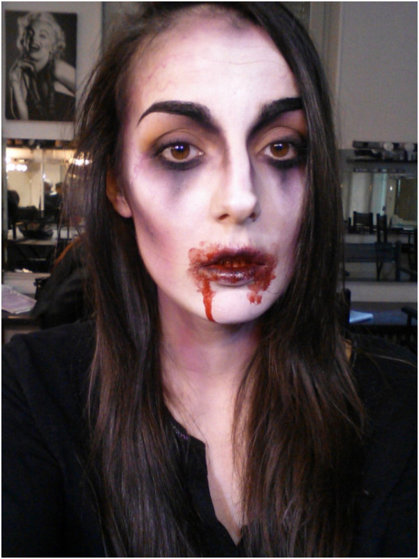 tutoriel maquillage vampire halloween