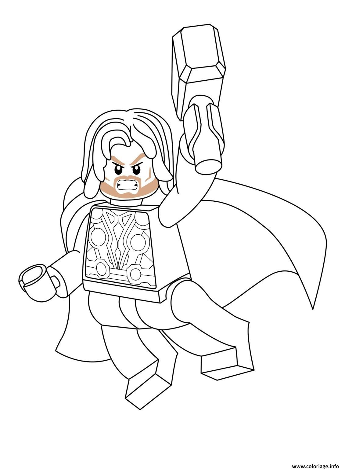 lego marvel thor coloriage