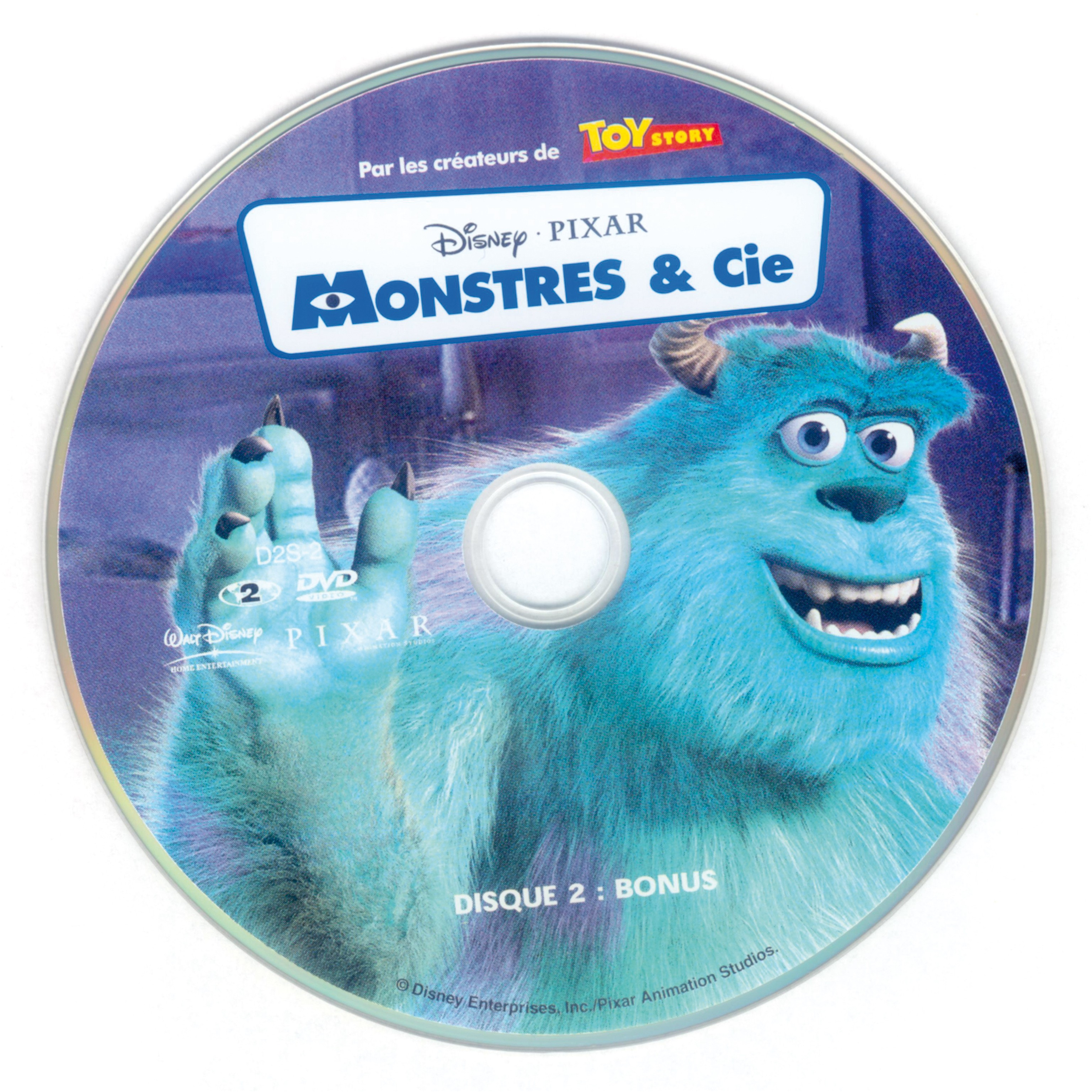 stickers dvd Monstres et Cie DISC 2