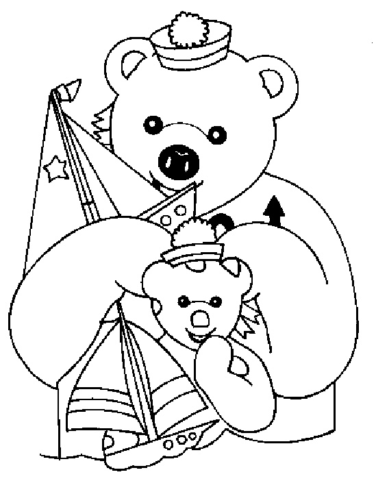 coloriage ours en peluche