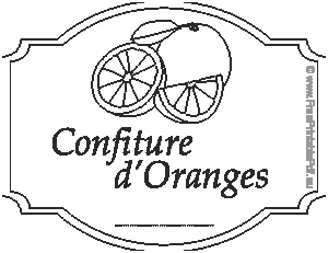 fr etiquette pour confiture d orange