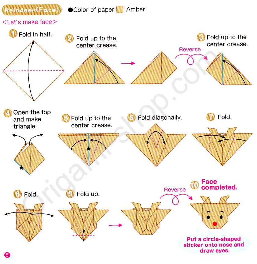 origami facile pour noel