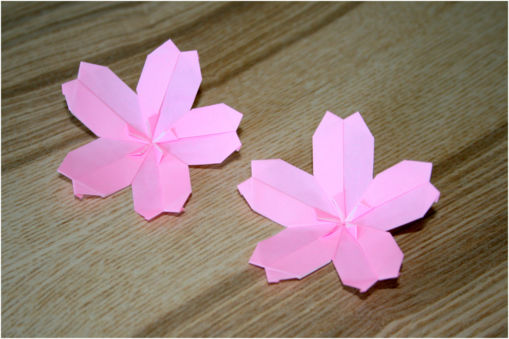 origami facile fleur de cerisier