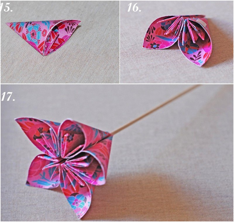 origami facile animaux fleurs