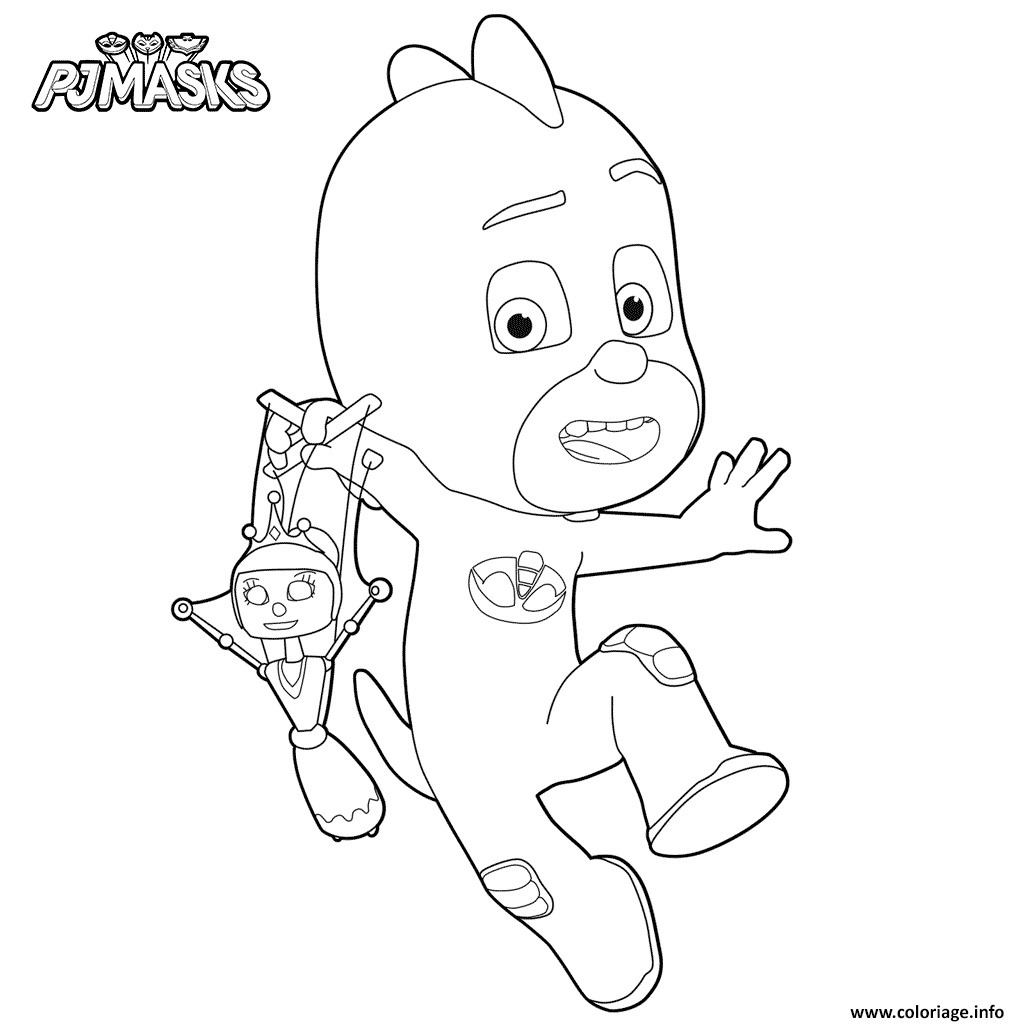 pj mask coloring pictures gluglu coloriage