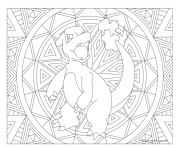 mandala pokemon charmander salameche coloriage dessin
