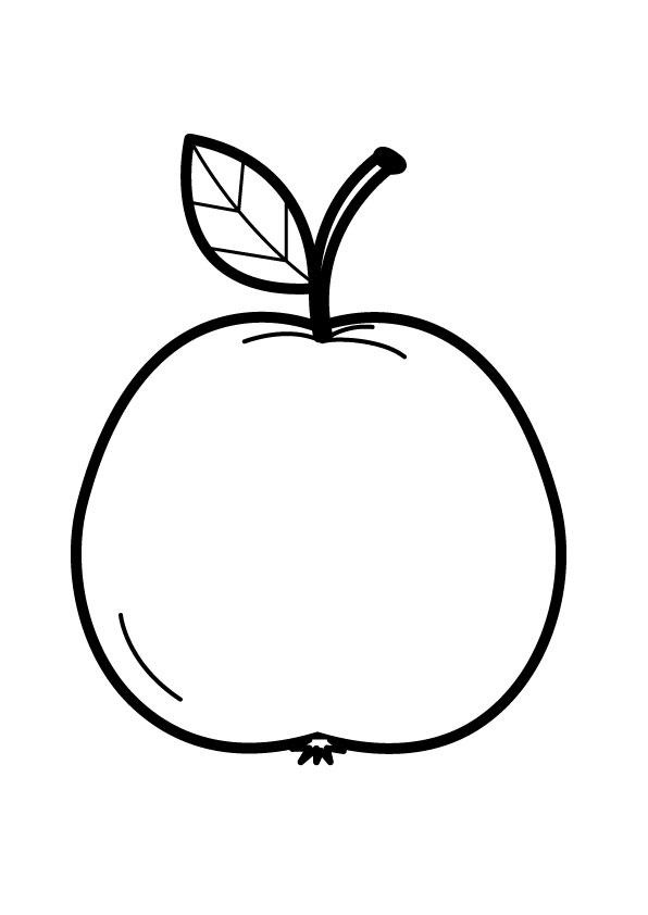 coloriage pomme i