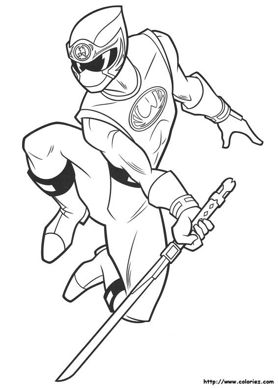 coloriage power ranger dino super charge