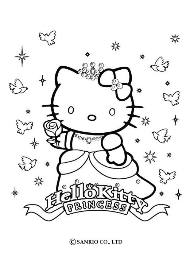 coloriage de princesse kitty