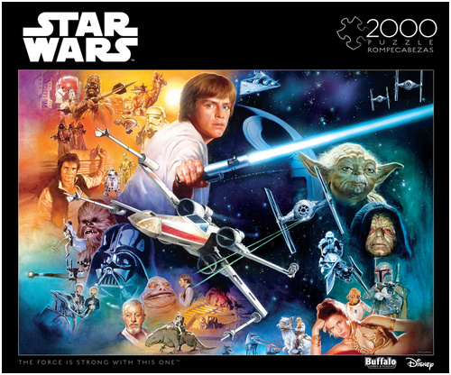 star wars the force is strong with this one 2000 piece jigsaw puzzle
