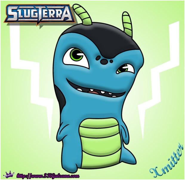 free slugterra xmitter printable coloring page and wallpaper