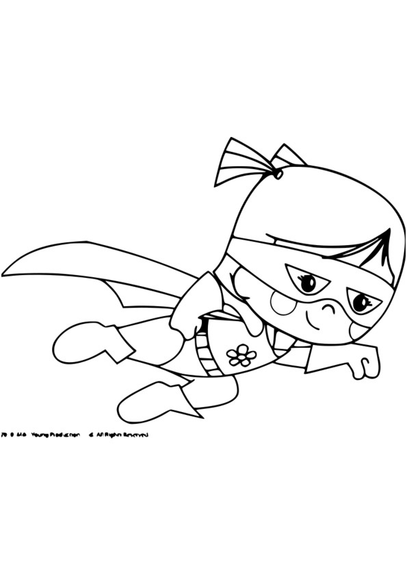 dessin de super heros fille