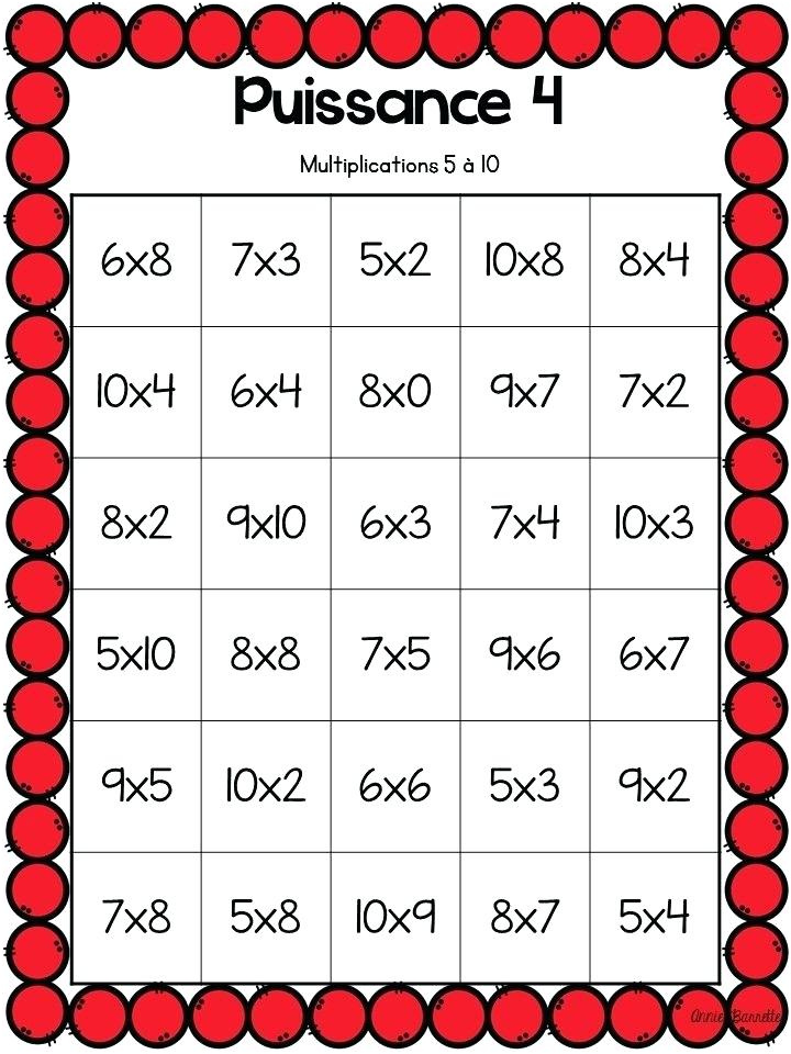 jeux table de multiplication tables 5 6 jeu de carte table de multiplication a imprimer