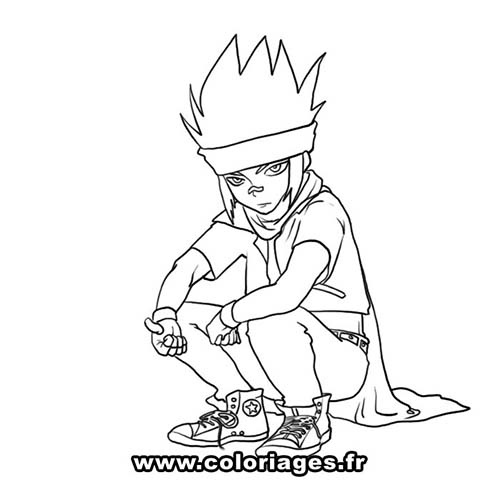 coloriage beyblade coloriage gingka