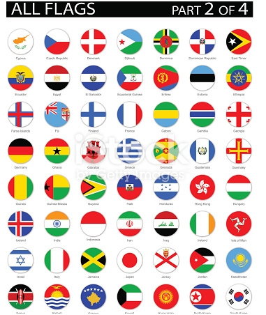 tous les drapeaux du monde tout à icônes illustration gm