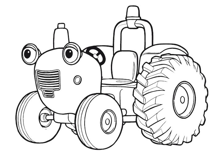 tracteur tom dessin 2492