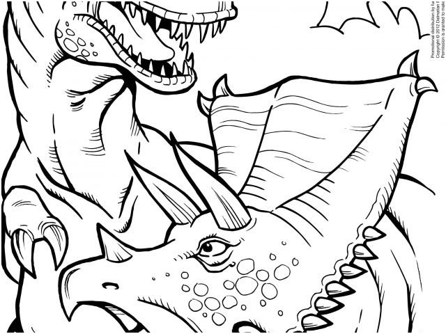 dinosaure coloriage t rex kleurplaat printable t rex and triceratops coloring page