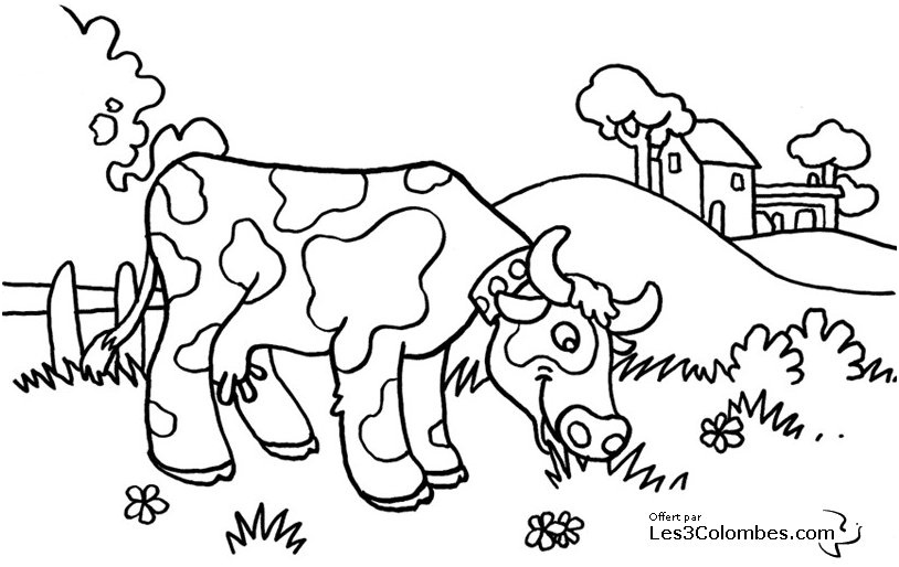 tag dessin de vache gratuit