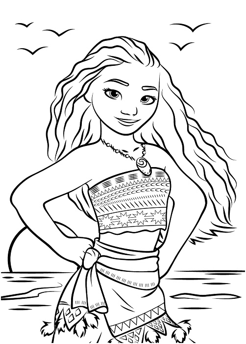 coloriages vaiana legende bout monde