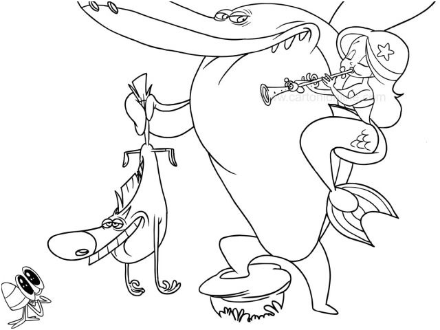 coloriage zig et sharko zig and sharko coloring pages