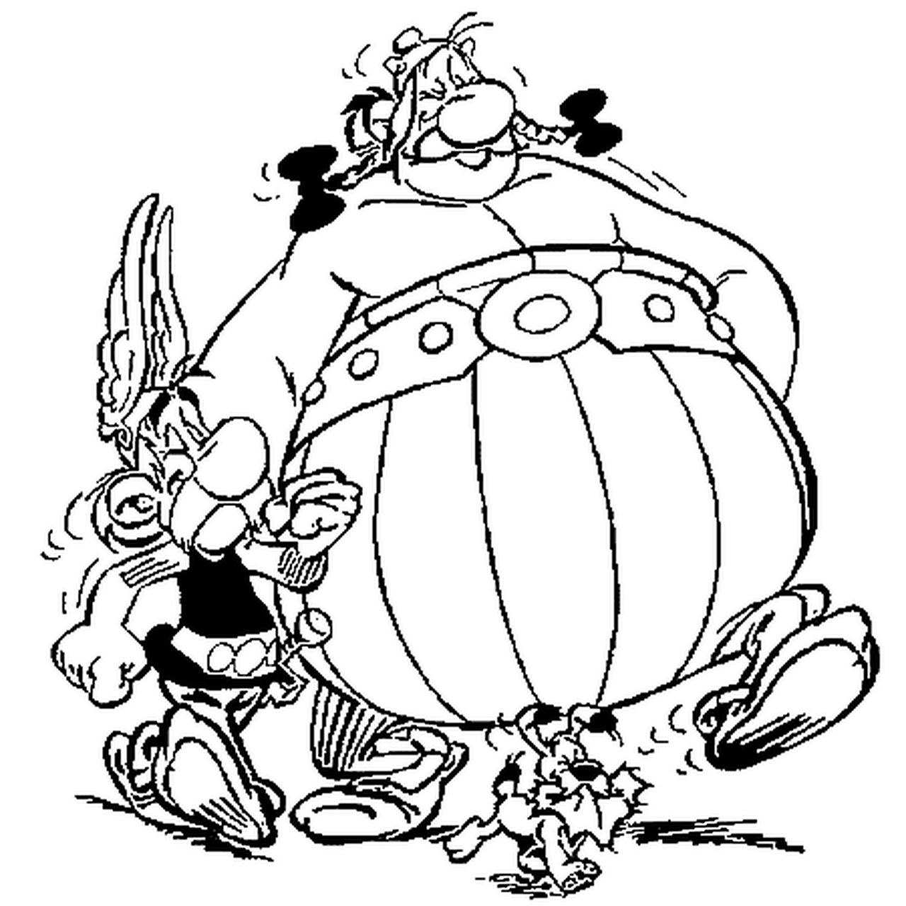 asterix et obelix coloriage
