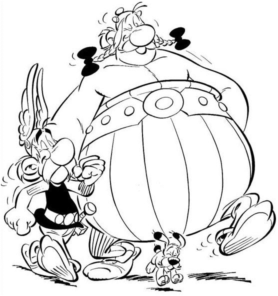 coloriage obelix asterix