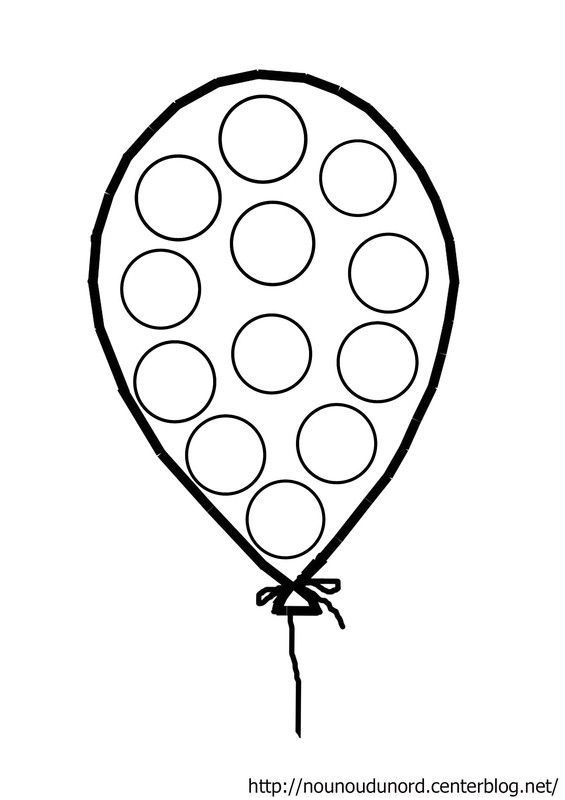 2153 coloriage ballon a gommettes dessine par nounoudunord