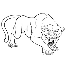 panther coloring pages