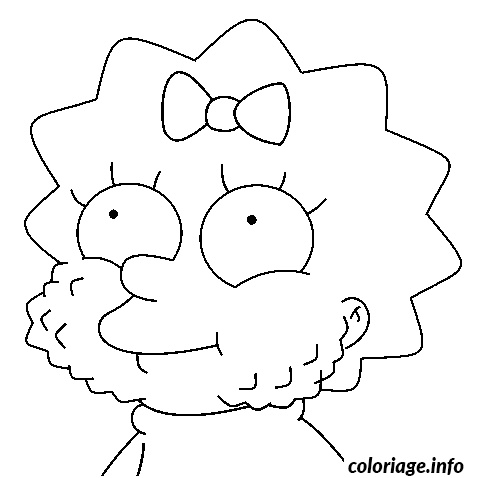 maggie en a plein la bouche coloriage dessin 7580