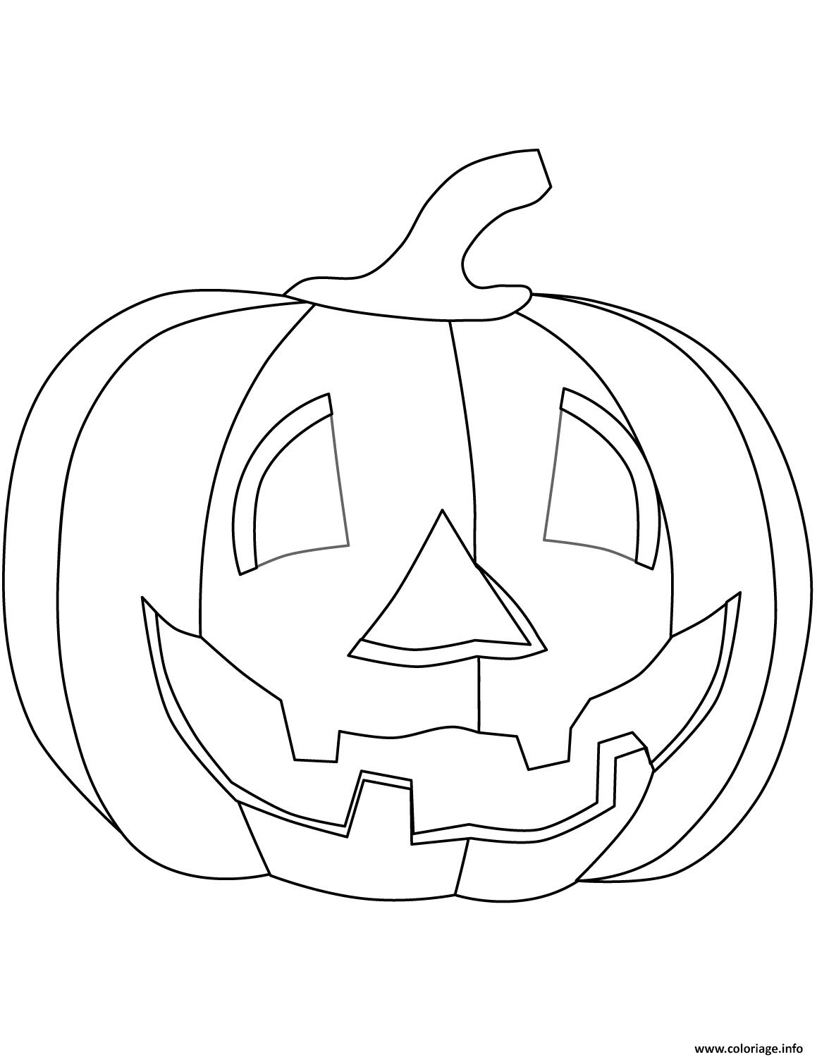 citrouille halloween enfants coloriage