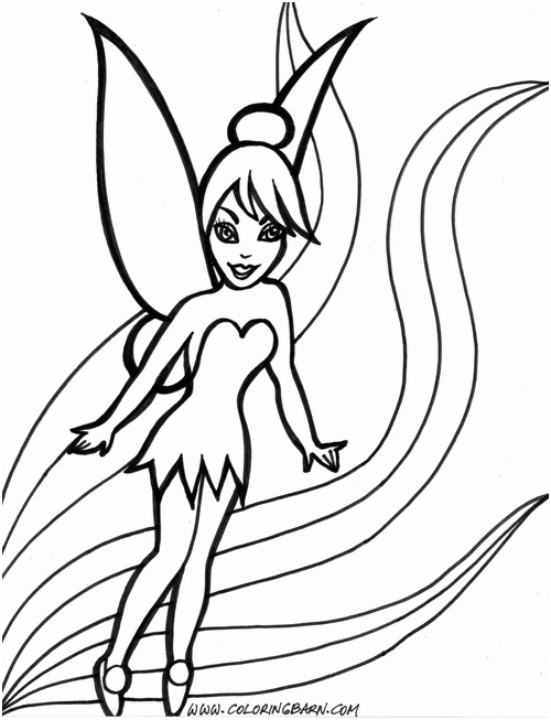 coloriage fee clochette tinkerbell coloring a