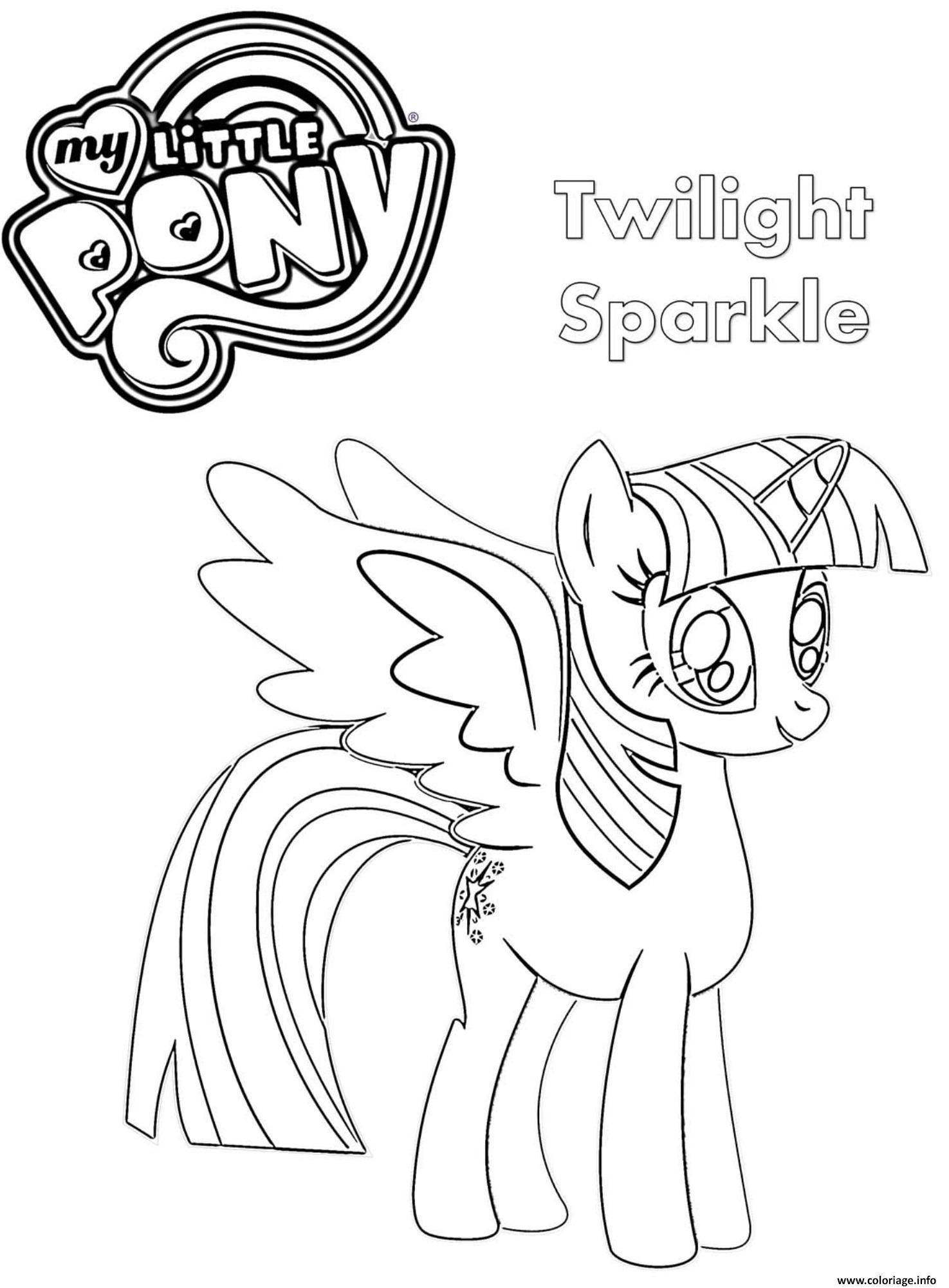 twilight sparkle my little pony coloriage dessin