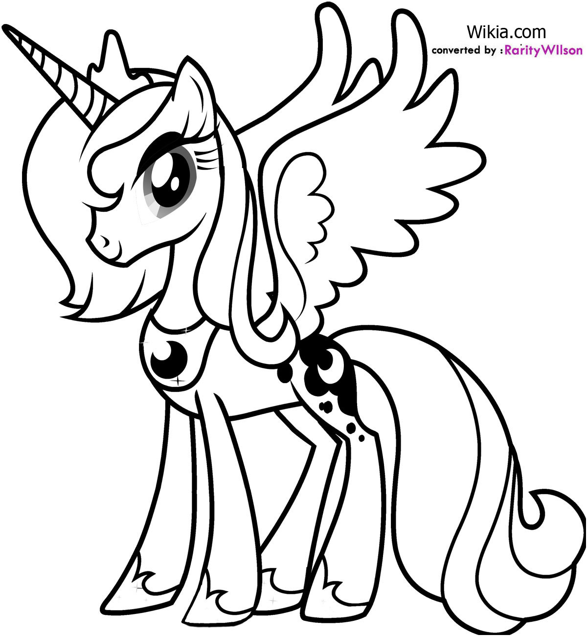 coloriage my little pony princesse