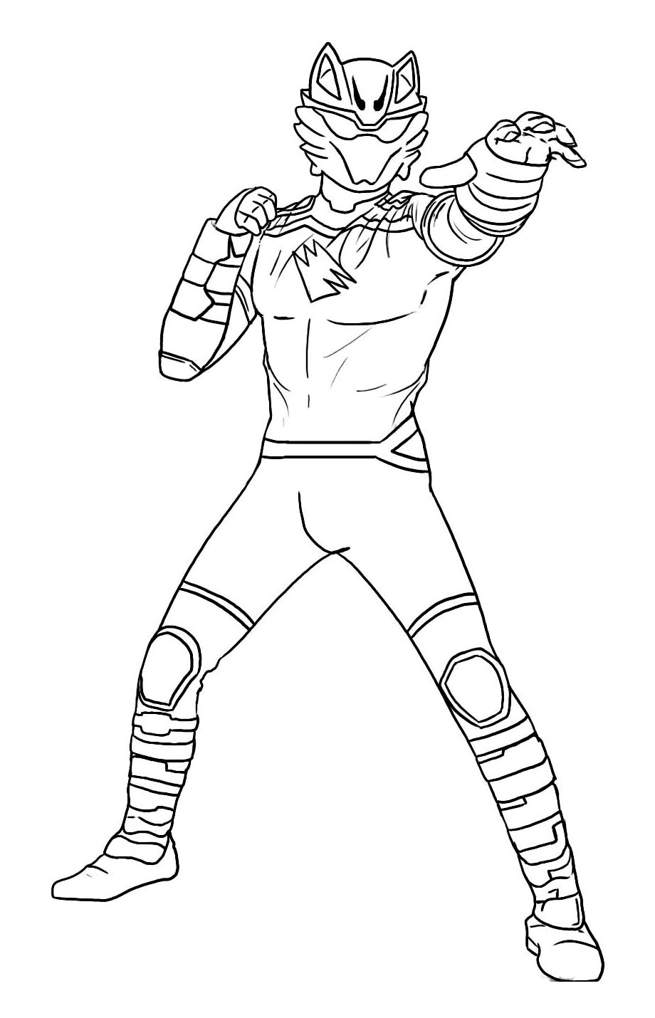 belle power rangers coloriage imprimer