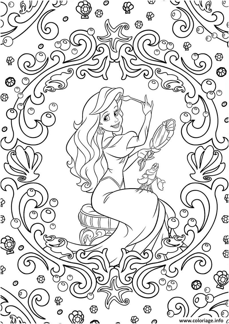 mandala disney princesse raiponce coloriage dessin