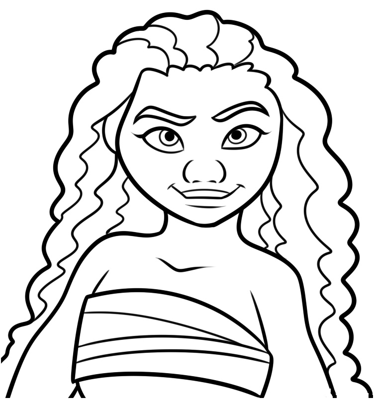 moana coloring pages
