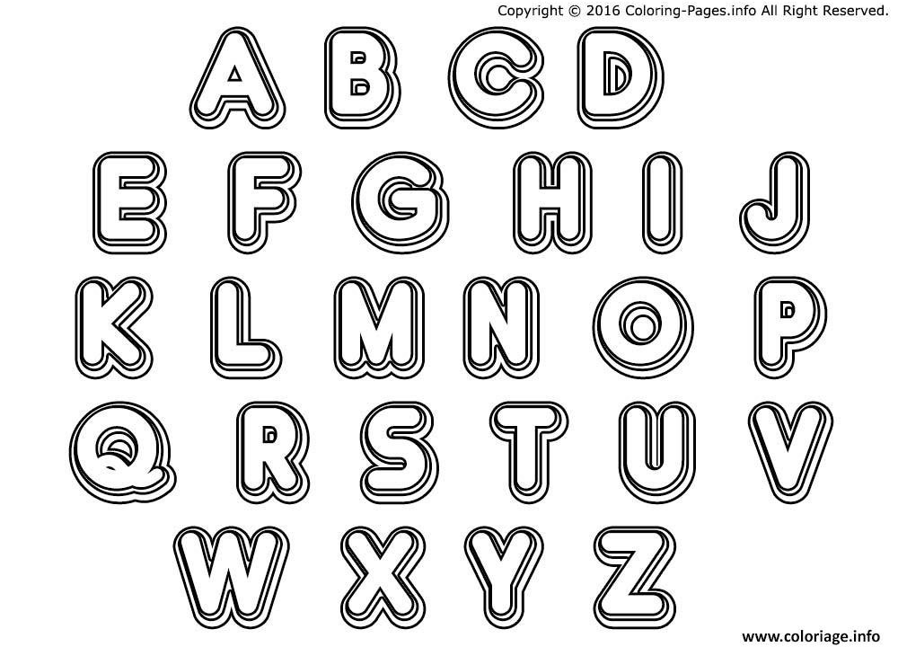 coloriage lettre alphabet