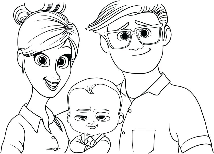 boss baby coloring pages
