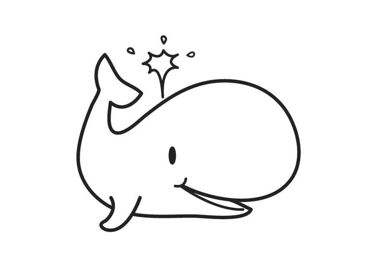 coloriage baleine i