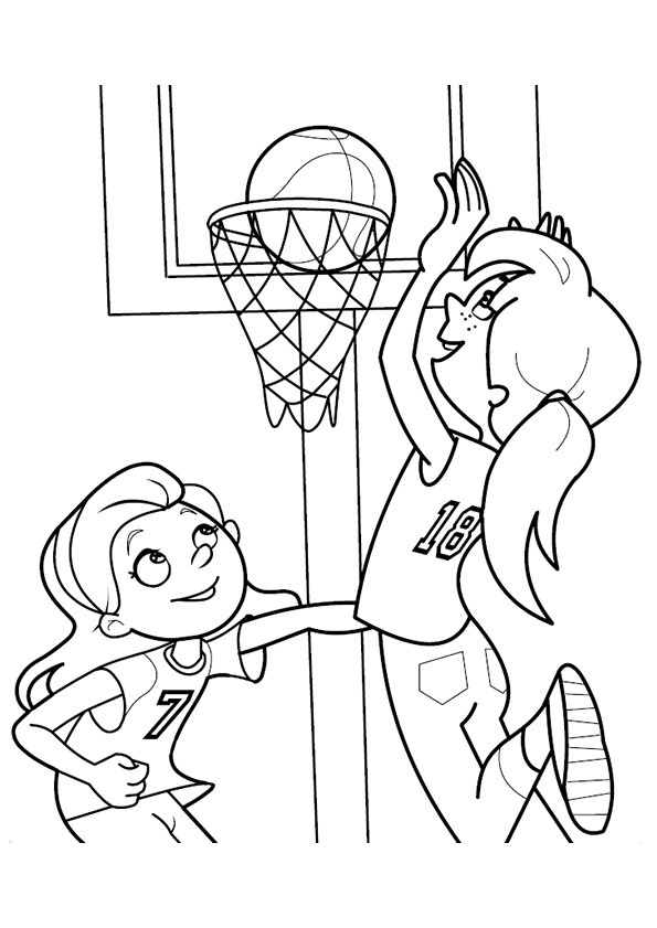 les filles jouent au basket