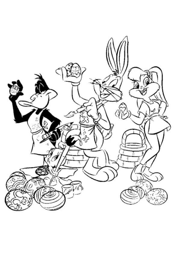 coloriage paques bugsbunny 2452