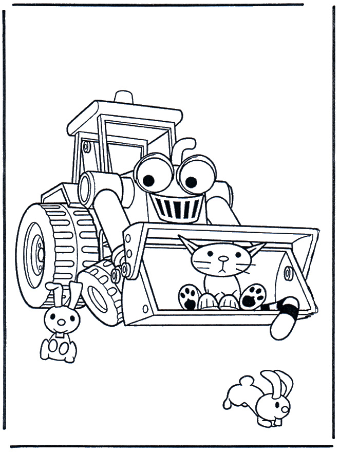 dessin bulldozer imprimer