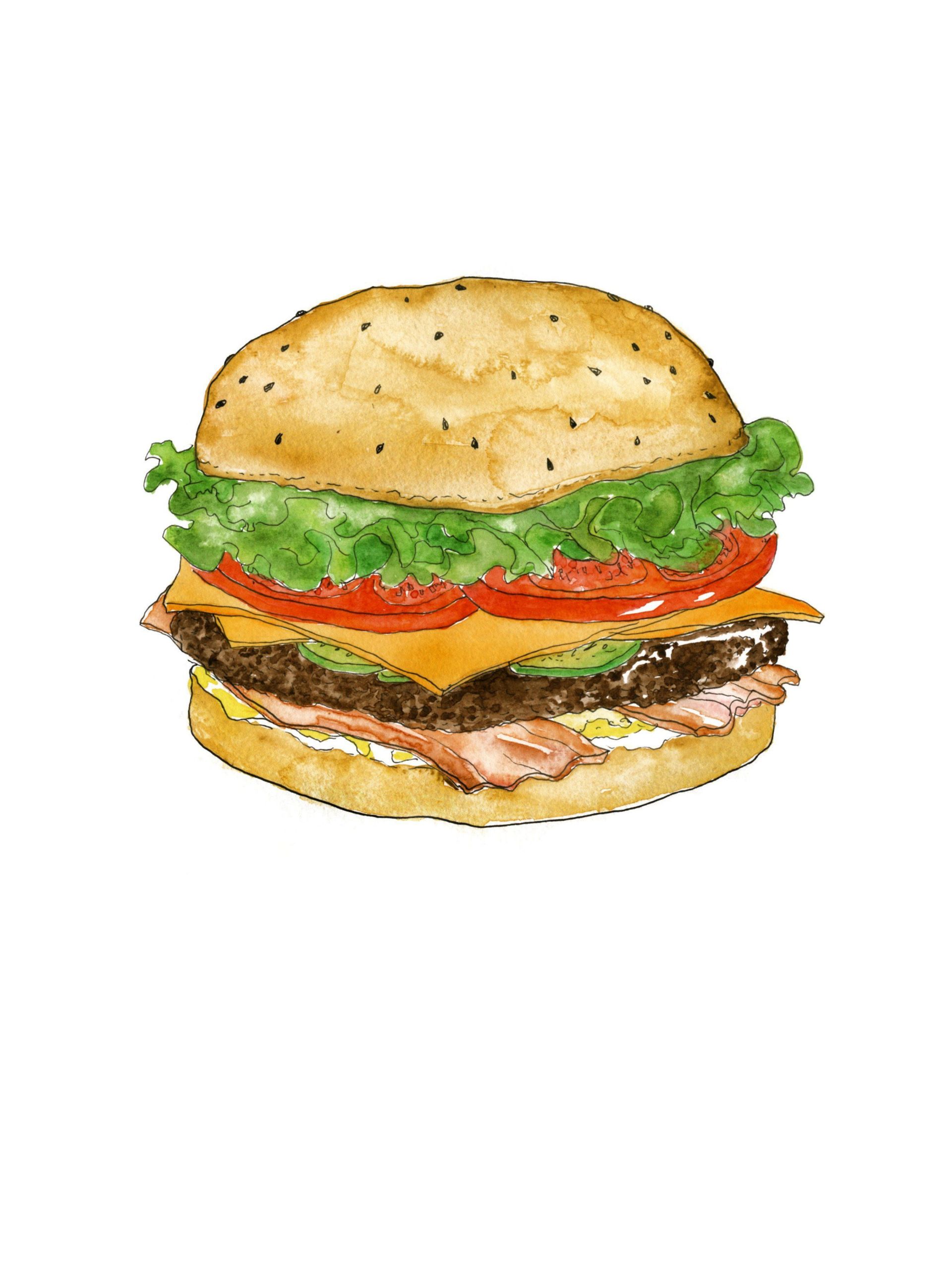 coloriage burger