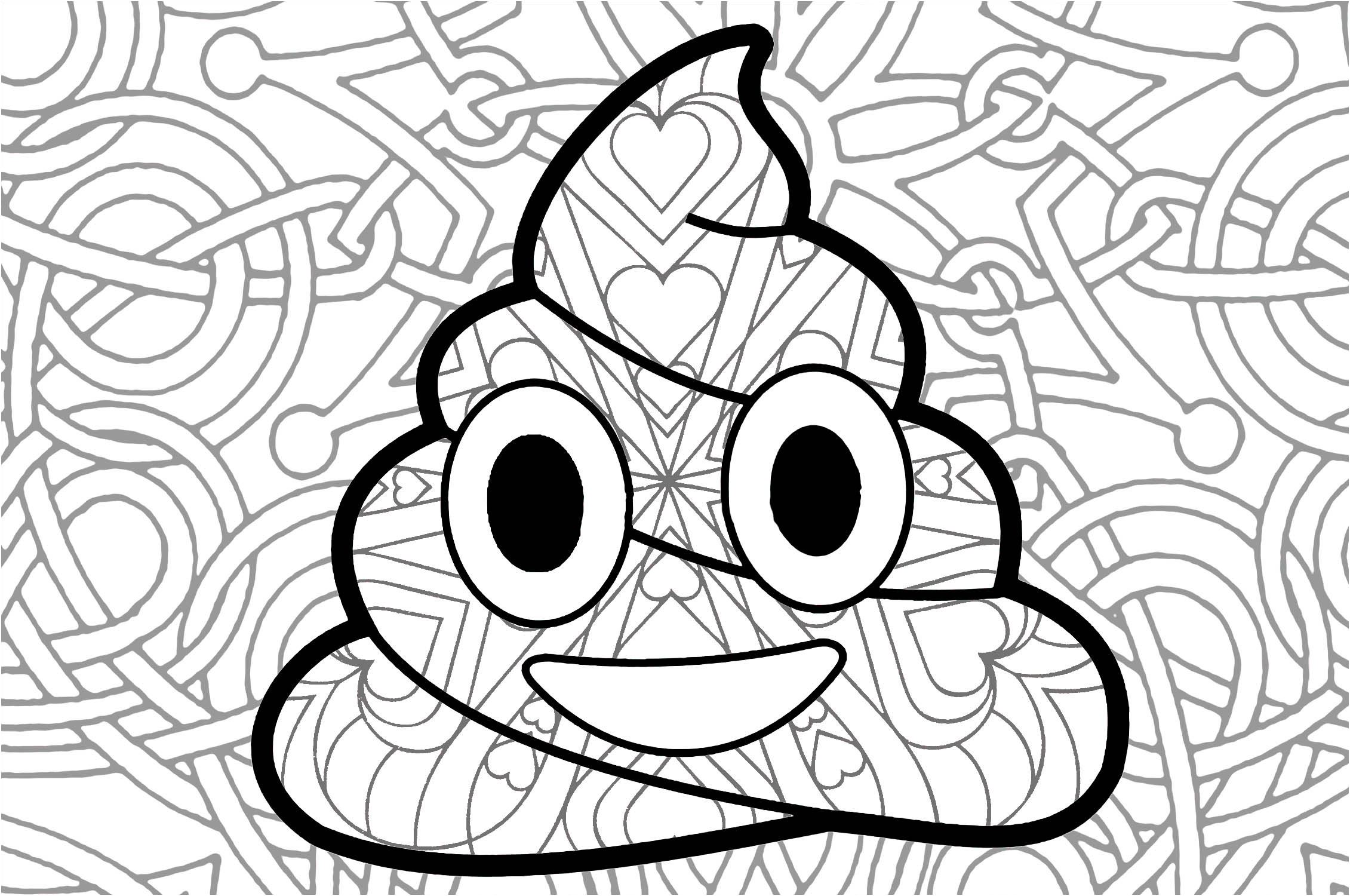 image=anti stress coloriage emotji caca 1