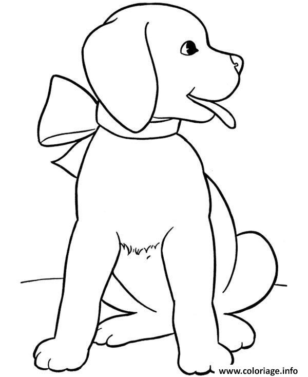 chien chiot gratuit coloriage dessin